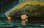 Kasen och Vikingaskeppen på Fjärden